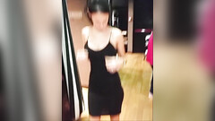 Exhibitionist Latin couple do risky sexual intercourse in dressing room and get busted