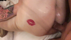 Housewife is moaning so luscious while getting an oiled penis in her butt
